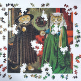 Galison: The Arnolfini Marriage Meowsteroiece of Western Art Puzzle (500pc Jigsaw)