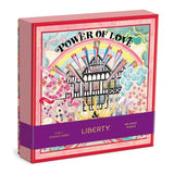 Galison: Liberty Power of Love Double Sided Puzzle - Shaped Pieces (500pc Jigsaw)