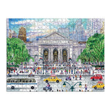 Galison: Michael Storrings Springtime at the Library - Double-Sided Puzzle (500pc Jigsaw)