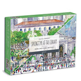 Galison: Michael Storrings Springtime at the Library - Double-Sided Puzzle (500pc Jigsaw)