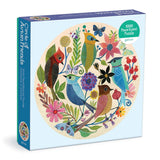 Galison: Circle of Avian Friends - Round Puzzle (1000pc Jigsaw)