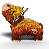 Eugy: Highland Cow - 3D Cardboard Model