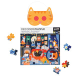 Petit Collage: Catventures The Sleepover - Decoder Puzzle (100pc Jigsaw)