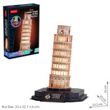 Cubic Fun: 3D Puzzle Leaning Tower of Pisa - Night Edition