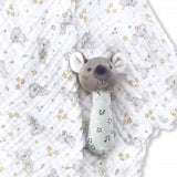 Little Linen: Muslin Wrap & Crinkle Toy - Cheeky Koala