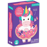 Mudpuppy: Scratch & Sniff Unicorn Sprinkles - Shaped Mini Puzzle (48pc Jigsaw)