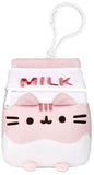 Pusheen the Cat: Pusheen Strawberry Milk Bag Charm - 3" Sips Plush (9cm)