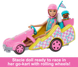 Barbie: Stacie Racer Doll With Go-Kart