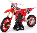 SX: Supercross 1:10 Die Cast Motorcycle - Justin Barcia (Red)