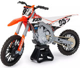 SX: Supercross 1:10 Die Cast Motorcycle - Justin Starling (Red & White)