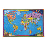 eeBoo: World Map Puzzle (100pc Jigsaw)