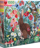 eeBoo: Poppy Bunny Puzzle (1000pc Jigsaw)