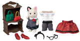 Sylvanian Families: Fashion Play Set Town Girl Series Tuxedo Cat