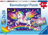 Ravensburger: Unicorn and Pegasus Puzzles (2x24pc Jigsaws)