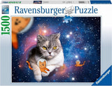 Ravensburger: Cats Flying to Outer Space Puzzle (1500pc Jigsaw)