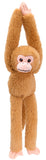 Keeleco: Orange/Peach Hanging Monkey - 15.5" Plush (40cm Tall)