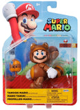 Super Mario: 4" Figure - Tanooki Mario (Wave 35)