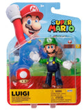 Super Mario: 4" Figure - Luigi (Wave 35)