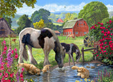 Holdson: Watering Hole - Horse & Hound Puzzle (1000pc Jigsaw)