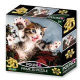 Prime 3D: Pouncing Kitten (100pc Jigsaw)