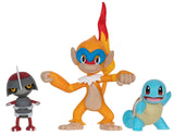 Pokémon: Battle Figure 3-Pack - Pawniard, Monferno & Squirtle (Wave 18)