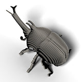 Eugy: Rhino Beetle - 3D Cardboard Model