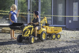 Falk: Pedal Backhoe - Komatsu with Excavator & Maxi Tilt Trailer