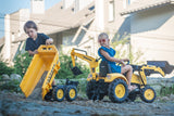 Falk: Pedal Backhoe - Komatsu with Excavator & Maxi Tilt Trailer