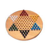 Wood Chinese Checkers with Pegs (29cm)