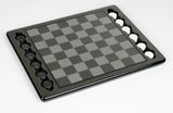 Dal Rossi: Carbon Fiber Checker Board Set with Pieces