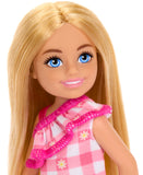 Barbie: Chelsea - Pink Checkered Dress Doll (15cm)