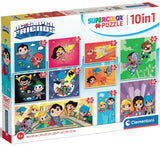 Clementoni: DC Comics - 10-in1 Puzzle Pack (18,30,48,60pc Jigsaws)