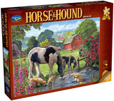 Holdson: Watering Hole - Horse & Hound Puzzle (1000pc Jigsaw)