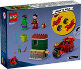 LEGO Marvel: Iron Man with Bike and The Hulk - (76287)