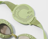 Sunnylife: Kids Swim Goggles - Cookie The Croc Khaki