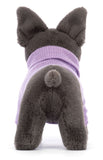 Jellycat: Sweater French Bulldog Purple - Plush (19cm)