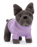 Jellycat: Sweater French Bulldog Purple - Plush (19cm)