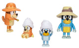 Bluey: Figure 4-Pack - Family Trip