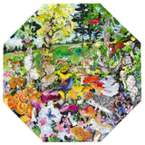 eeBoo: Edible Mushrooms - Octagonal Puzzle (500pc Jigsaw)