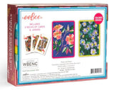 eeBoo: Roses & Asters - Playing Cards 2-Pack