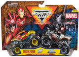 Monster Jam: 1:64 Scale Marvel 2-Pack - Iron Man vs. War Machine (Series 1)