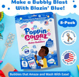 WOWmazing: Giant Bubbles - Poppin Colorz - Color Bubbles (Blazin Blue 8 Pack)