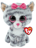 Ty Beanie Boos: Kiki the Grey Cat - 6" Plush (15.5cm)