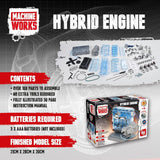 Machine Works: 4-Cylinder Hybrid Engine Replica Model Building Kit