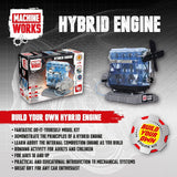 Machine Works: 4-Cylinder Hybrid Engine Replica Model Building Kit