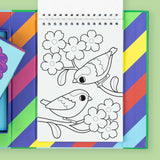 Tiger Tribe: Colour Change Colouring Set - Garden Friends