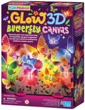 4M: Glow 3D Butterfly Canvas