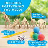 National Geographic: Clay Dinosaur Modeling Kit