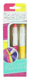 Spa*rkle: Bright Stripes Pastel Hair Chalk - Pink & Yellow (2-Pack)