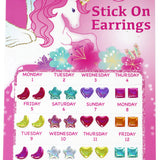 Pink Poppy: Dreamy Unicorn Stick On Earrings (30 Pairs)